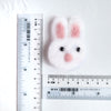 100% Wool needle felt Bunny Rabbit Forest Animals 3.7 cm - Luxy Kraft