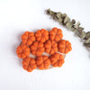 100% Wool needle felt Orange Pumpkin 3.5 cm - Luxy Kraft