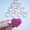 Plastic mold frame Heart for felting wool needle shapes - Luxy Kraft