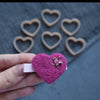 Plastic mold frame Heart for felting wool needle shapes - Luxy Kraft