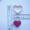 Plastic mold frame Heart for felting wool needle shapes - Luxy Kraft