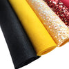 SYNTHETIC LEATHER FAUX LEATHER FABRIC AND FELT 20X30 CM 5 PCS SET - Luxy Kraft