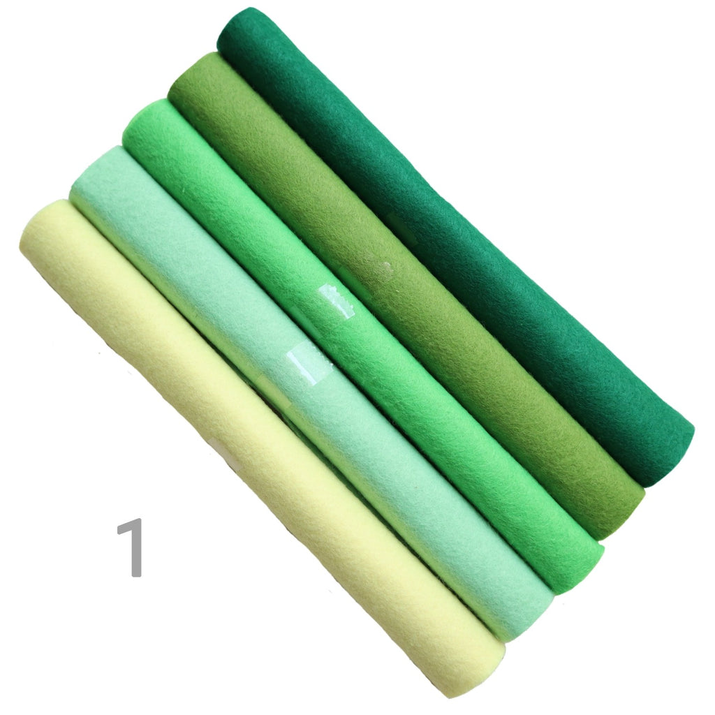 SOFT FELT 1.5 MM 5 PCS SET 18X18 CM - Luxy Kraft