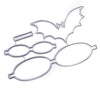 Bow tie Bat cutting dies 4 pcs 10.3x6.1 cm - Luxy Kraft