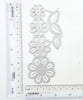 FLOWER CUTTING DIES 6 PCS SET 13.5x5.5 CM - Luxy Kraft