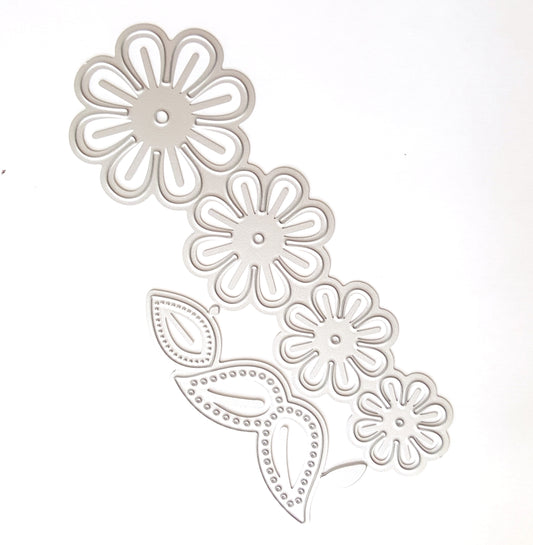 FLOWER CUTTING DIES 6 PCS SET 13.5x5.5 CM - Luxy Kraft