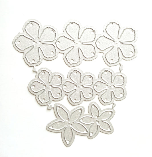 FLOWER CUTTING DIES 2 PCS SET 9.5X9.1 CM - Luxy Kraft