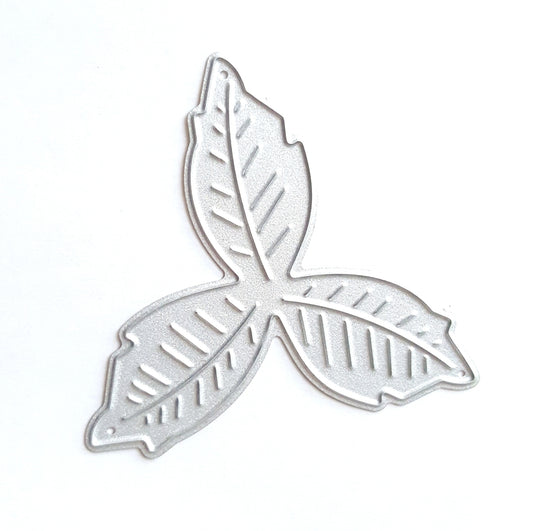 CHRISTMAS FLOWER LEAF CUTTING DIE 5.5x5 CM - Luxy Kraft