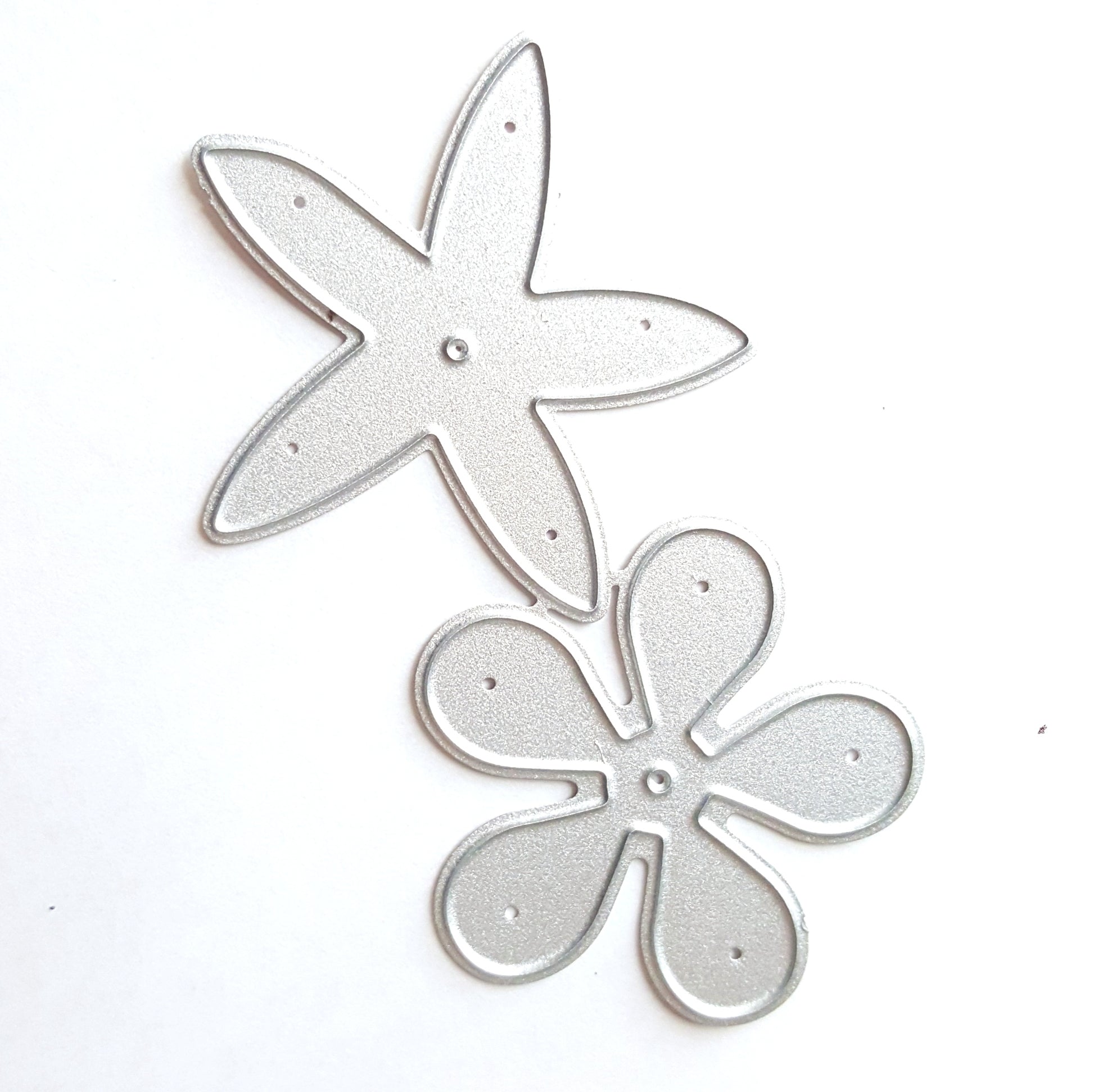 ROSE FLOWER LEAF CUTTING DIES 2 PCS SET - Luxy Kraft
