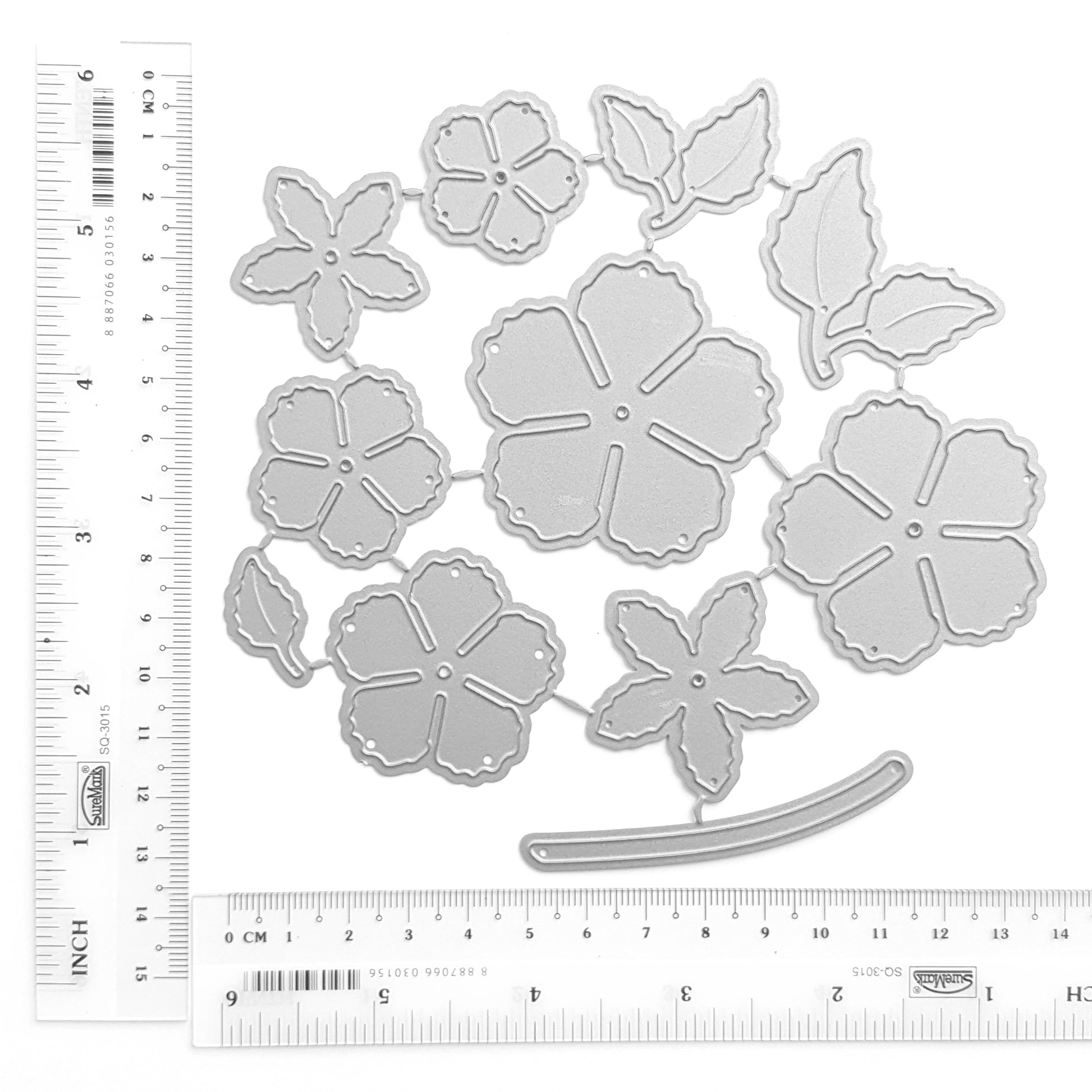 FLOWER LEAF CUTTING DIES 11 PCS SET - Luxy Kraft