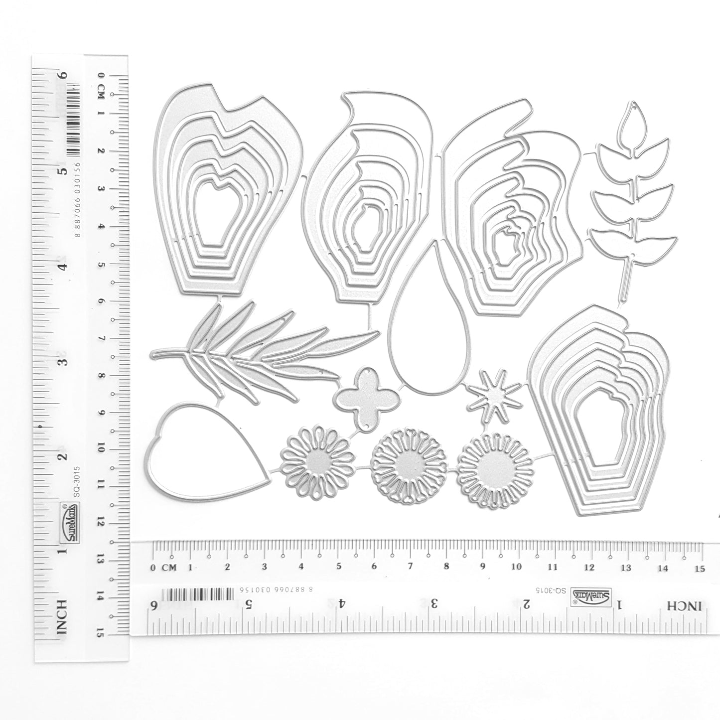 FLOWERS LEAVES STAMENS CUTTING DIES - Luxy Kraft