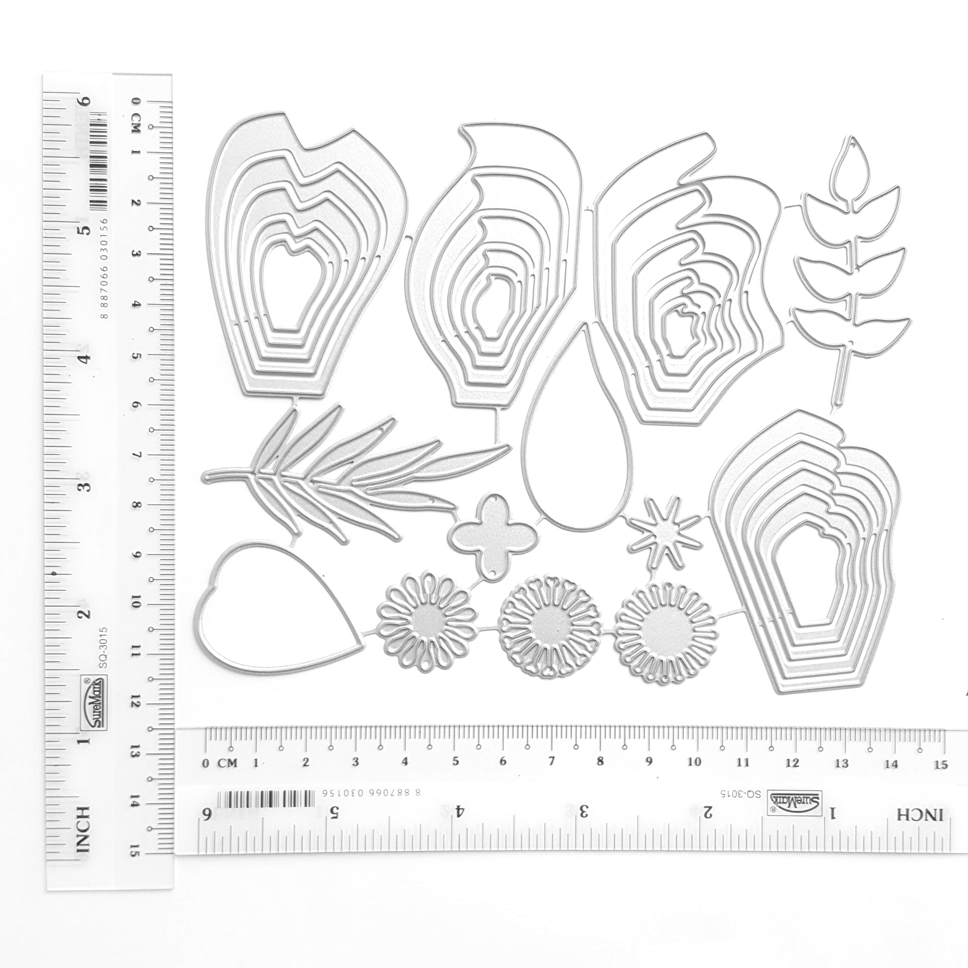 FLOWERS LEAVES STAMENS CUTTING DIES - Luxy Kraft