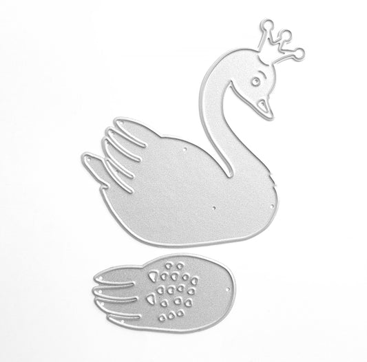 SWAN CUTTING DIES 2 PCS SET - Luxy Kraft