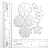 FLOWER LEAF CUTTING DIES 3 PCS SET 10.7X10.5 CM - Luxy Kraft