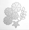 FLOWER LEAF CUTTING DIES 3 PCS SET 10.7X10.5 CM - Luxy Kraft
