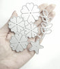 FLOWER LEAF CUTTING DIES 3 PCS SET 10.7X10.5 CM - Luxy Kraft