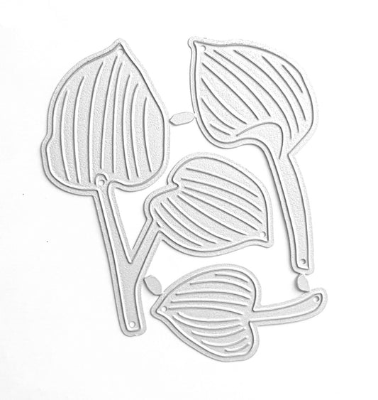 HOSTA LEAVES CUTTING DIES 4 PCS SET - Luxy Kraft
