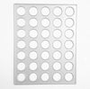 Circle Metal Cutting Dies 35 pcs 10.1x13 CM, D-1 CM - Luxy Kraft