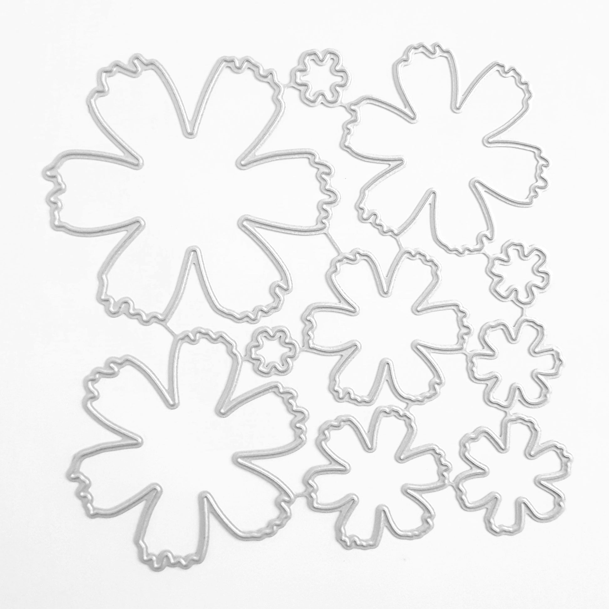 Flower cutting dies set 10 pcs - Luxy Kraft