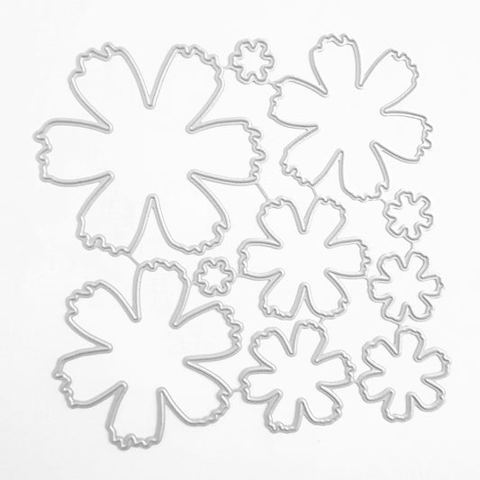 Flower cutting dies set 10 pcs - Luxy Kraft