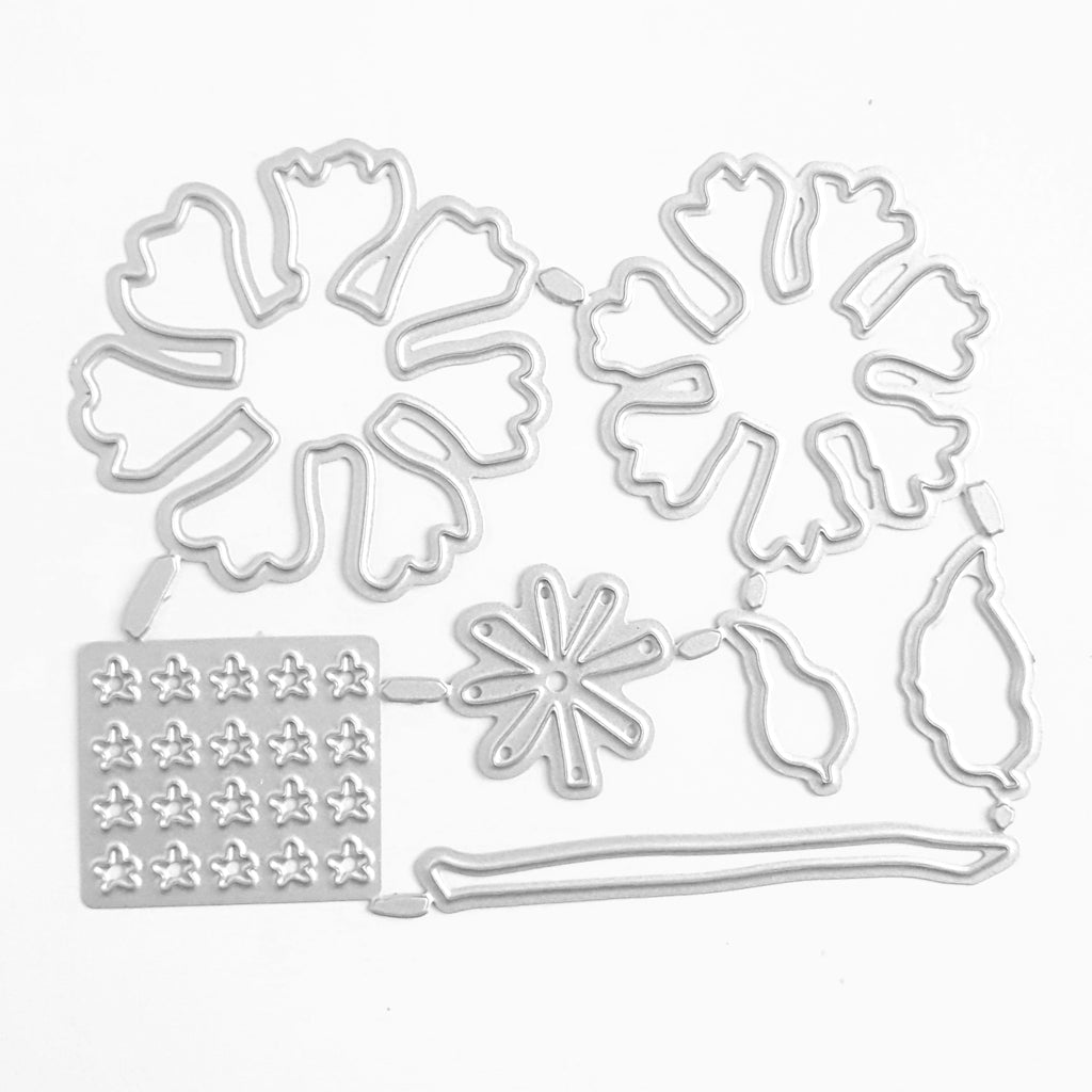 HELENIUM FLOWER CUTTING DIES SET - Luxy Kraft