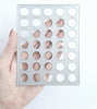 Circle Metal Cutting Dies 35 pcs 10.1x13 CM, D-1 CM - Luxy Kraft