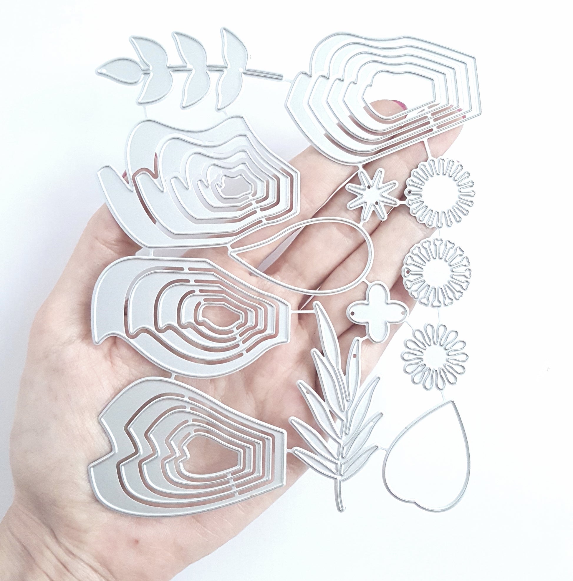FLOWERS LEAVES STAMENS CUTTING DIES - Luxy Kraft