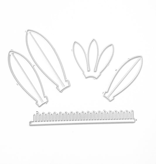 Flower cutting dies 5 pcs set 9.2x4.8 cm - Luxy Kraft