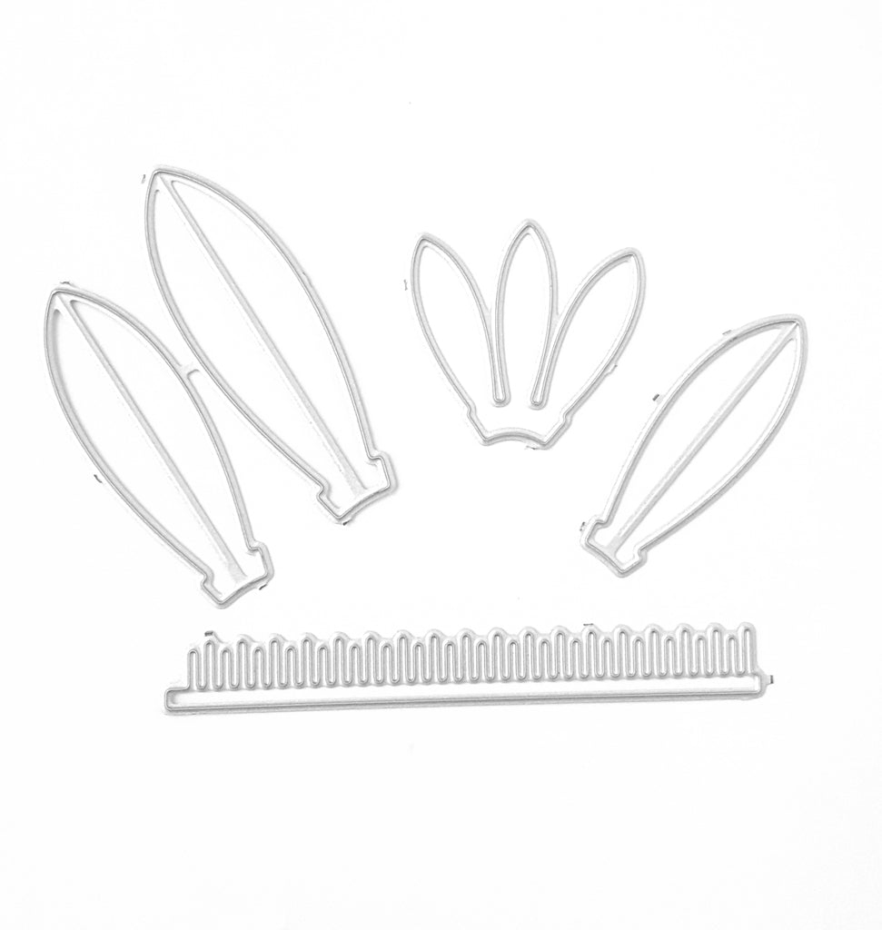 Flower cutting dies 5 pcs set 9.2x4.8 cm - Luxy Kraft
