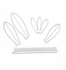 Flower cutting dies 5 pcs set 9.2x4.8 cm - Luxy Kraft