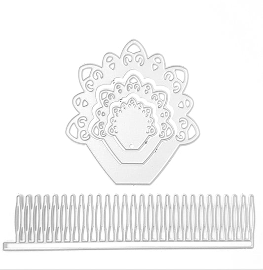 3D FLOWERS CUTTING DIES SET 4 PCS - Luxy Kraft