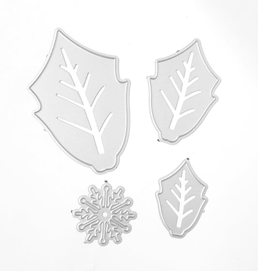 POINSETTIA FLOWERS CUTTING DIES SET 4 PCS - Luxy Kraft