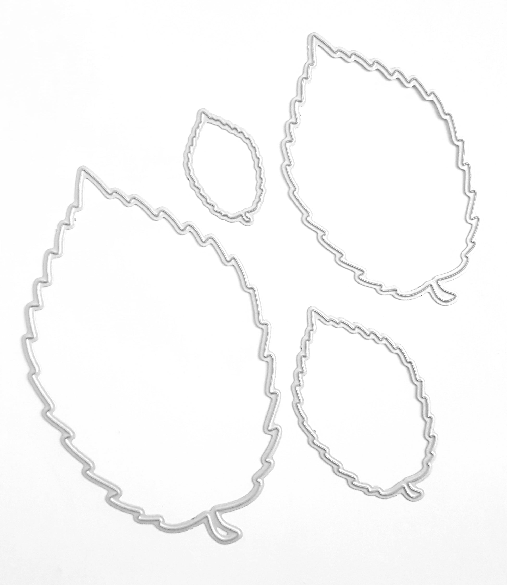 ROSE LEAVES CUTTING DIES 4 PCS SET - Luxy Kraft