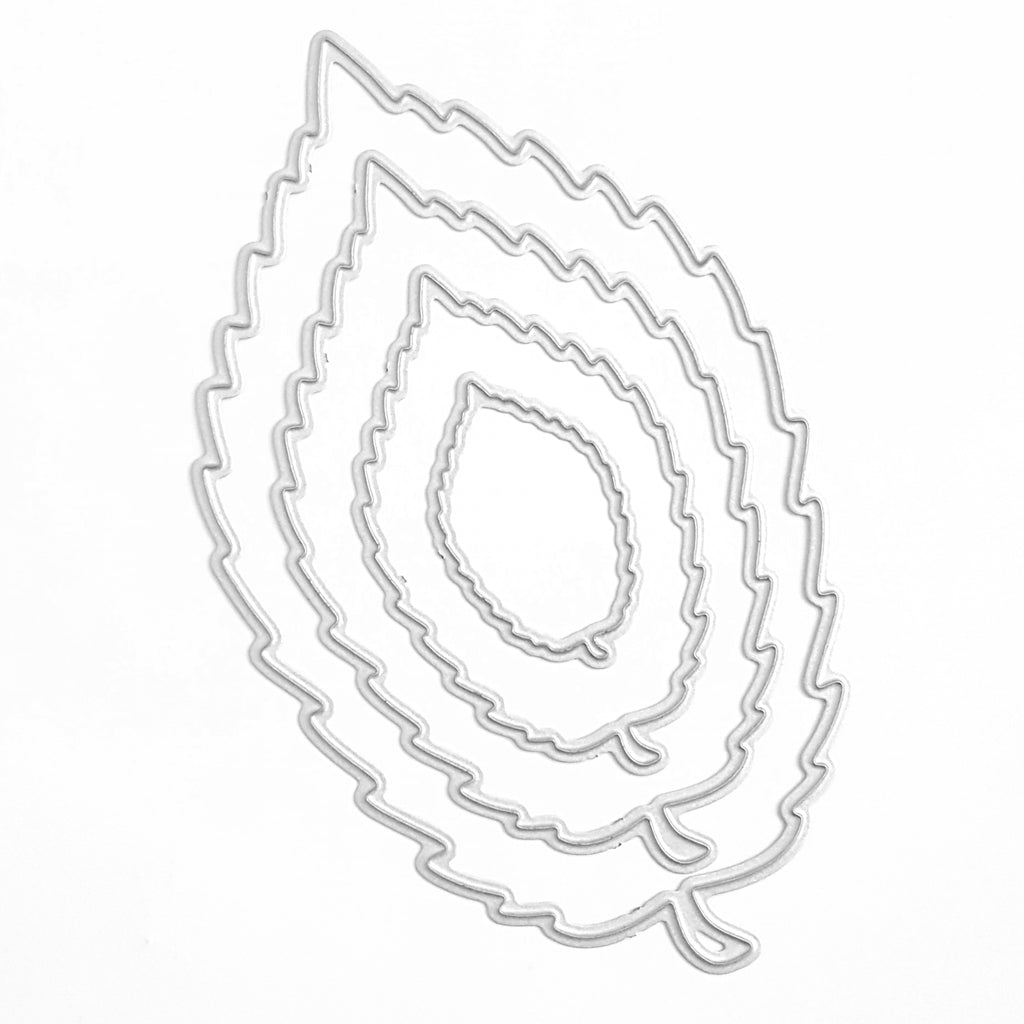 ROSE LEAVES CUTTING DIES 4 PCS SET - Luxy Kraft