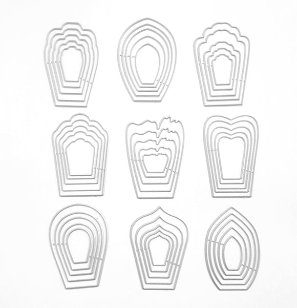 FLOWER CUTTING DIES 9 SETS - Luxy Kraft