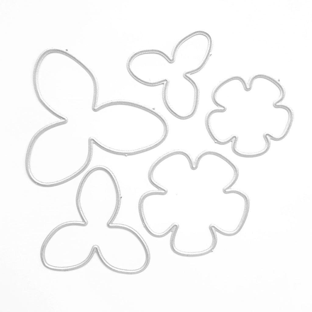 FLOWER CUTTING DIES 5 PCS SET - Luxy Kraft