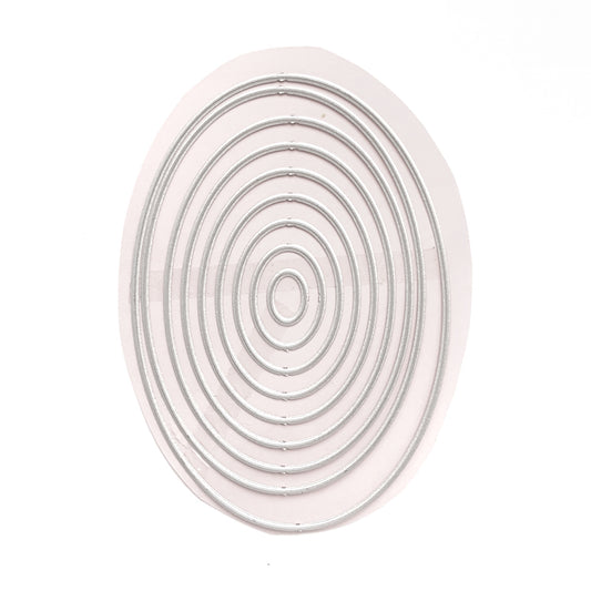 OVAL SHAPE CUTTING DIES 9 PCS - Luxy Kraft