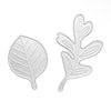 LEAVES CUTTING EMBOSSING DIES 2 PCS SET - Luxy Kraft