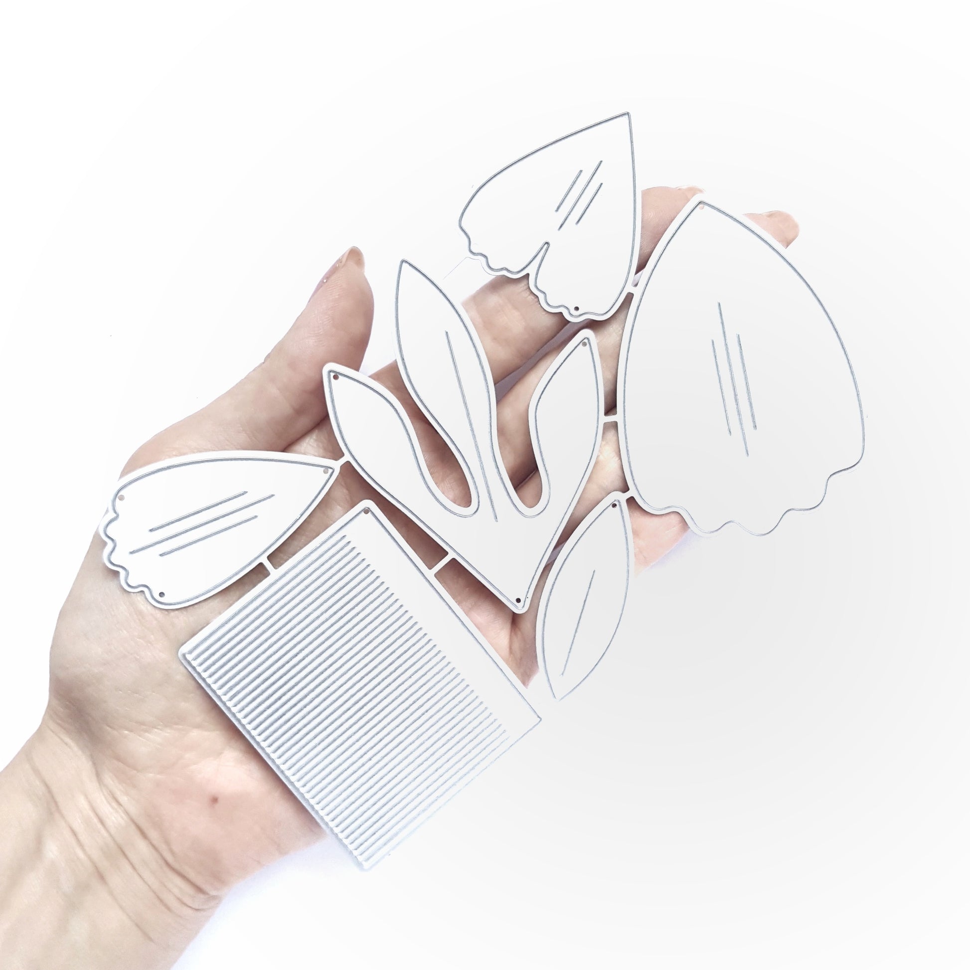 Peony Flower cutting dies 6 pcs set - Luxy Kraft