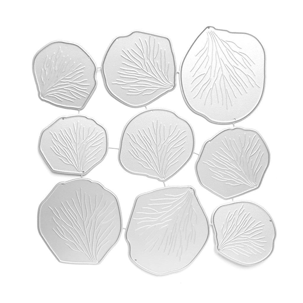 Flower petal cutting dies 9 pcs set - Luxy Kraft
