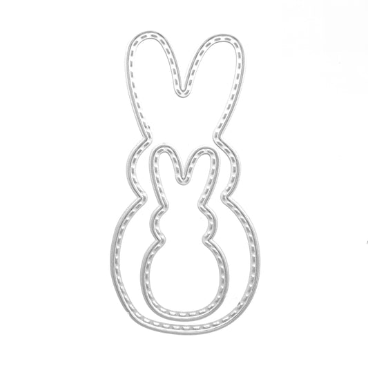 Bow tie Bunny cutting dies 2 pcs - Luxy Kraft