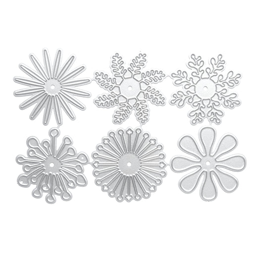 Flower cutting dies 6 pcs set - Luxy Kraft