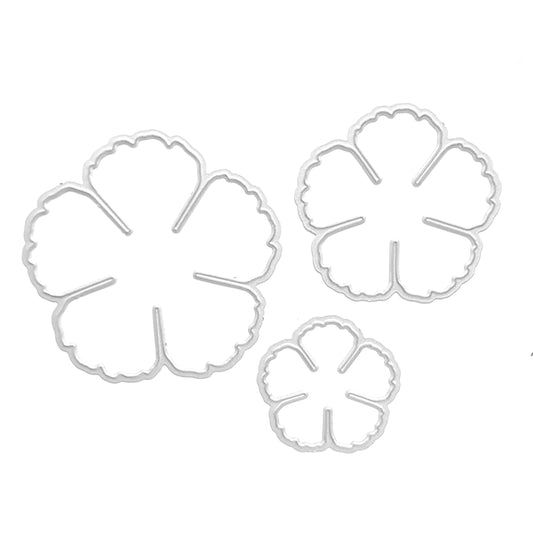 PEONE FLOWER CUTTING DIES 3 PCS SET - Luxy Kraft