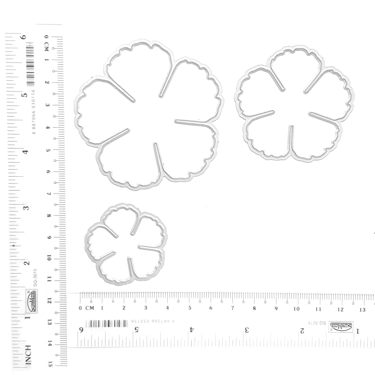 PEONE FLOWER CUTTING DIES 3 PCS SET - Luxy Kraft