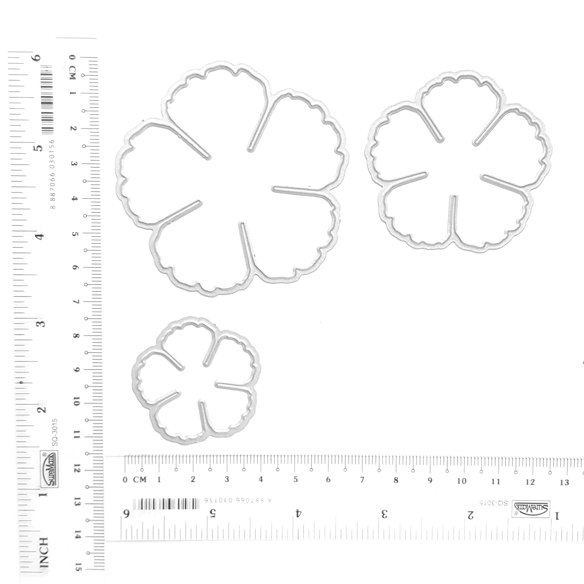 PEONE FLOWER CUTTING DIES 3 PCS SET - Luxy Kraft