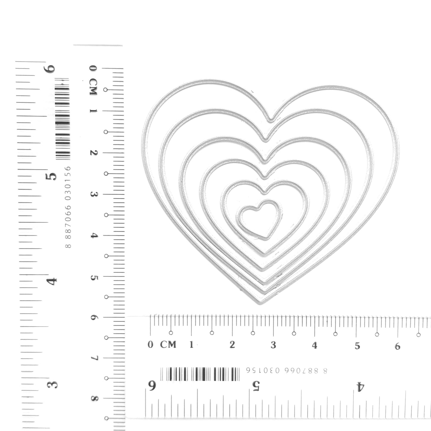 HEART CUTTING DIES 6 PCS SET 1-6 CM - Luxy Kraft