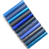BLUE COLORS SYNTHETIC LEATHER FAUX LEATHER FABRIC 20X22 CM 11 PCS SET - Luxy Kraft