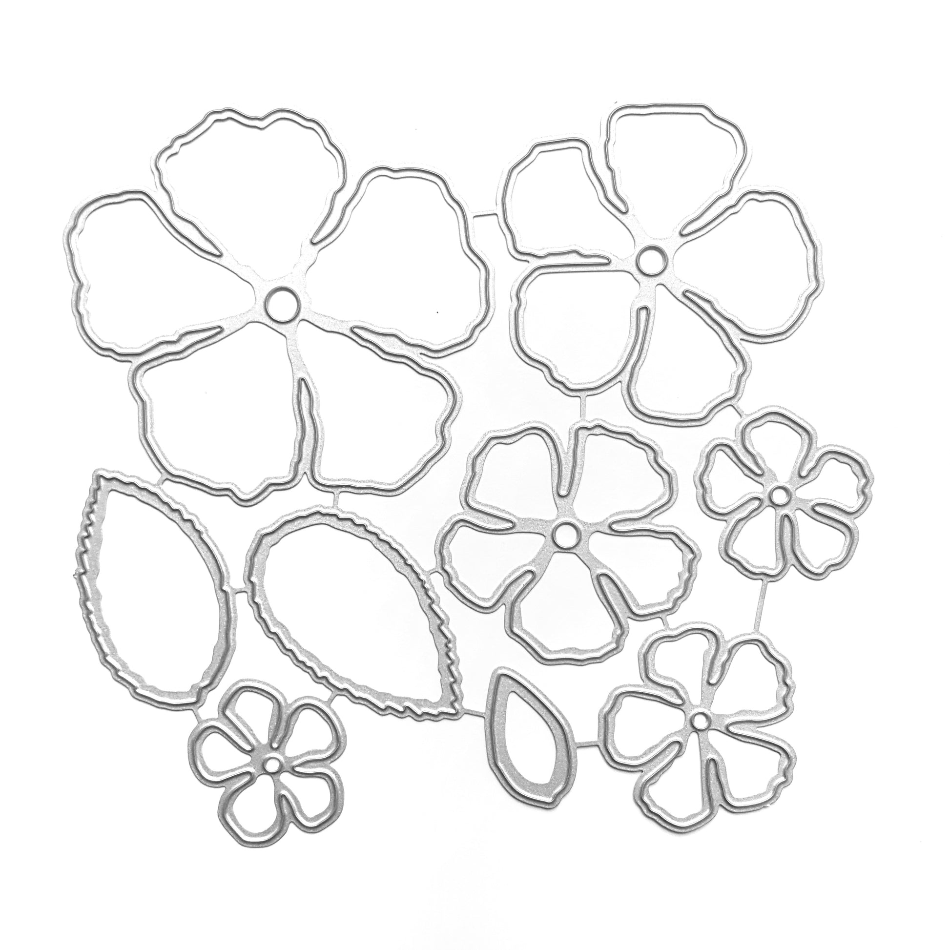 ROSE FLOWER CUTTING DIES 9 PCS SET - Luxy Kraft