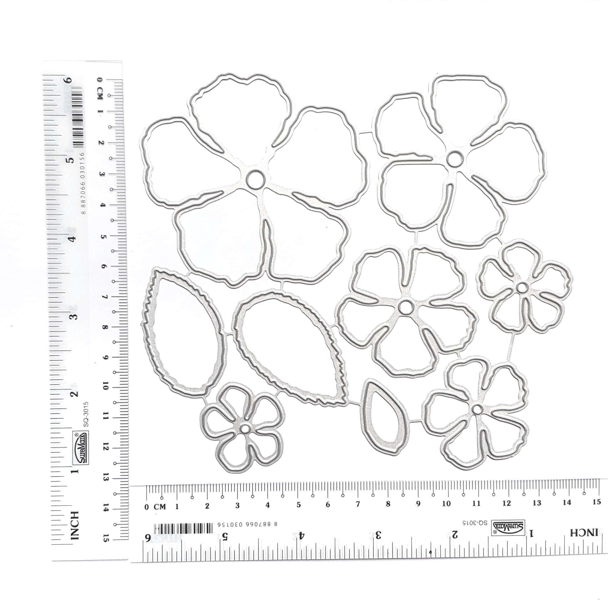 ROSE FLOWER CUTTING DIES 9 PCS SET - Luxy Kraft
