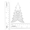 CHRISTMAS TREE CUTTING DIE 6.6X9.8 CM - Luxy Kraft